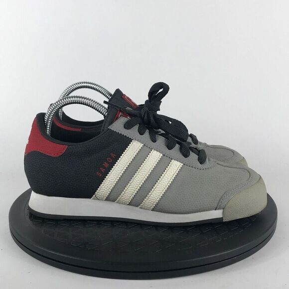 Adidas Samoa Gray/Black Athletic Running Shoes D74337 Youth Size 5.5Y - Picture 4 of 12